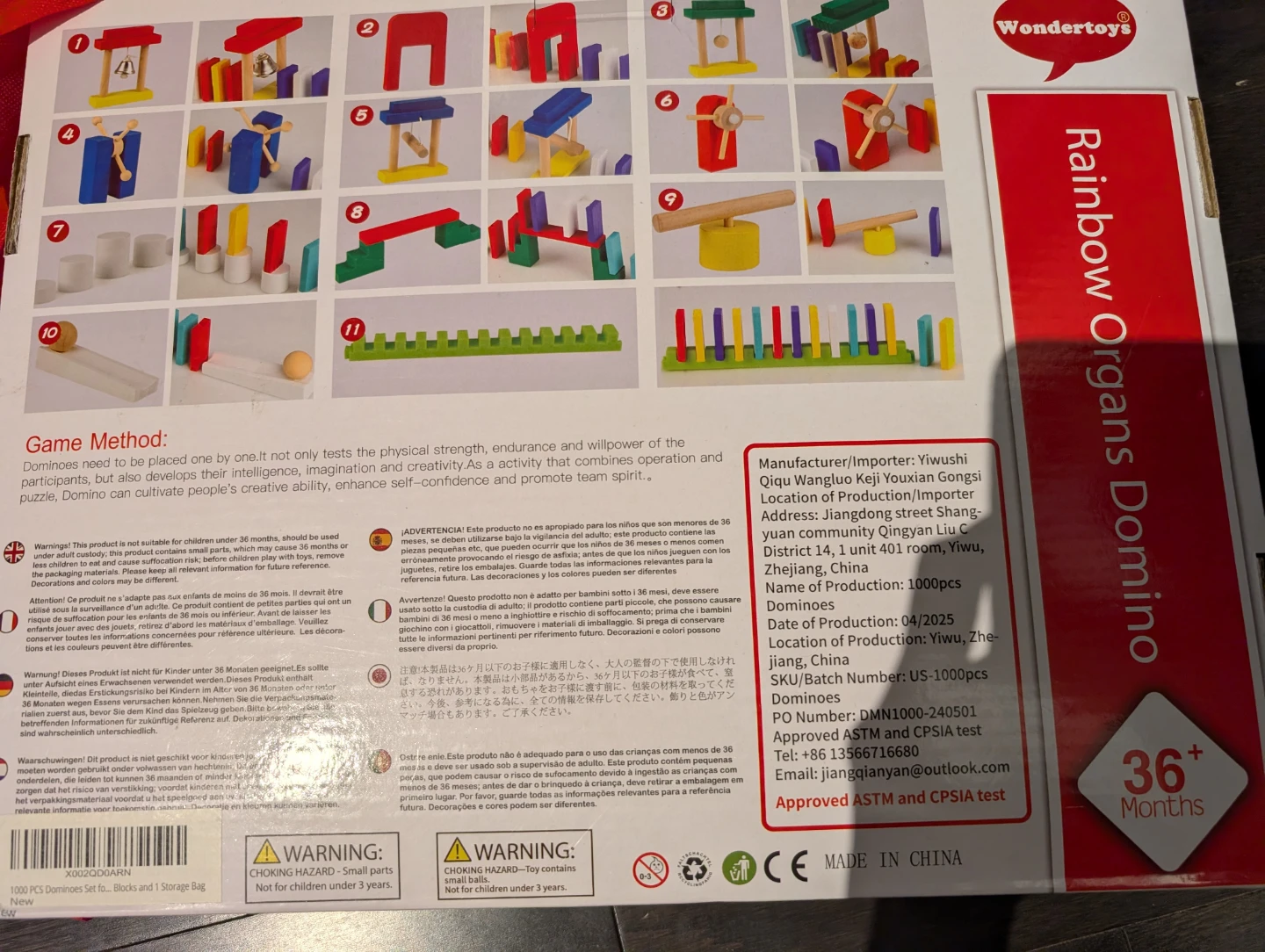 Wondertoys Rainbow Organs Domino Game - photo 2