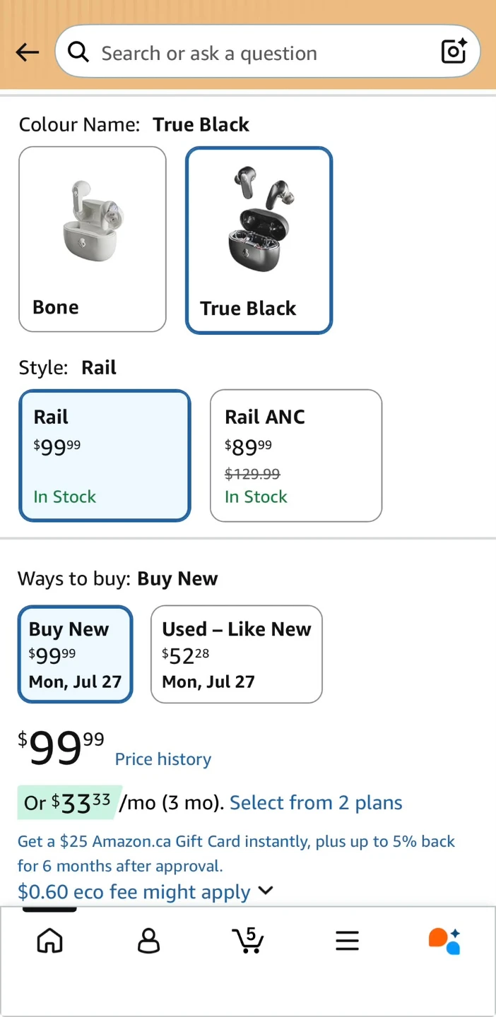 Skullcandy Rail XT True Wireless Earbuds - True Black - photo 3