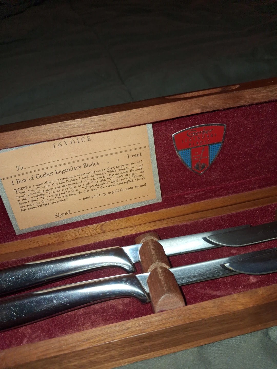 Gerber Legendary Blades Set in Wooden Box