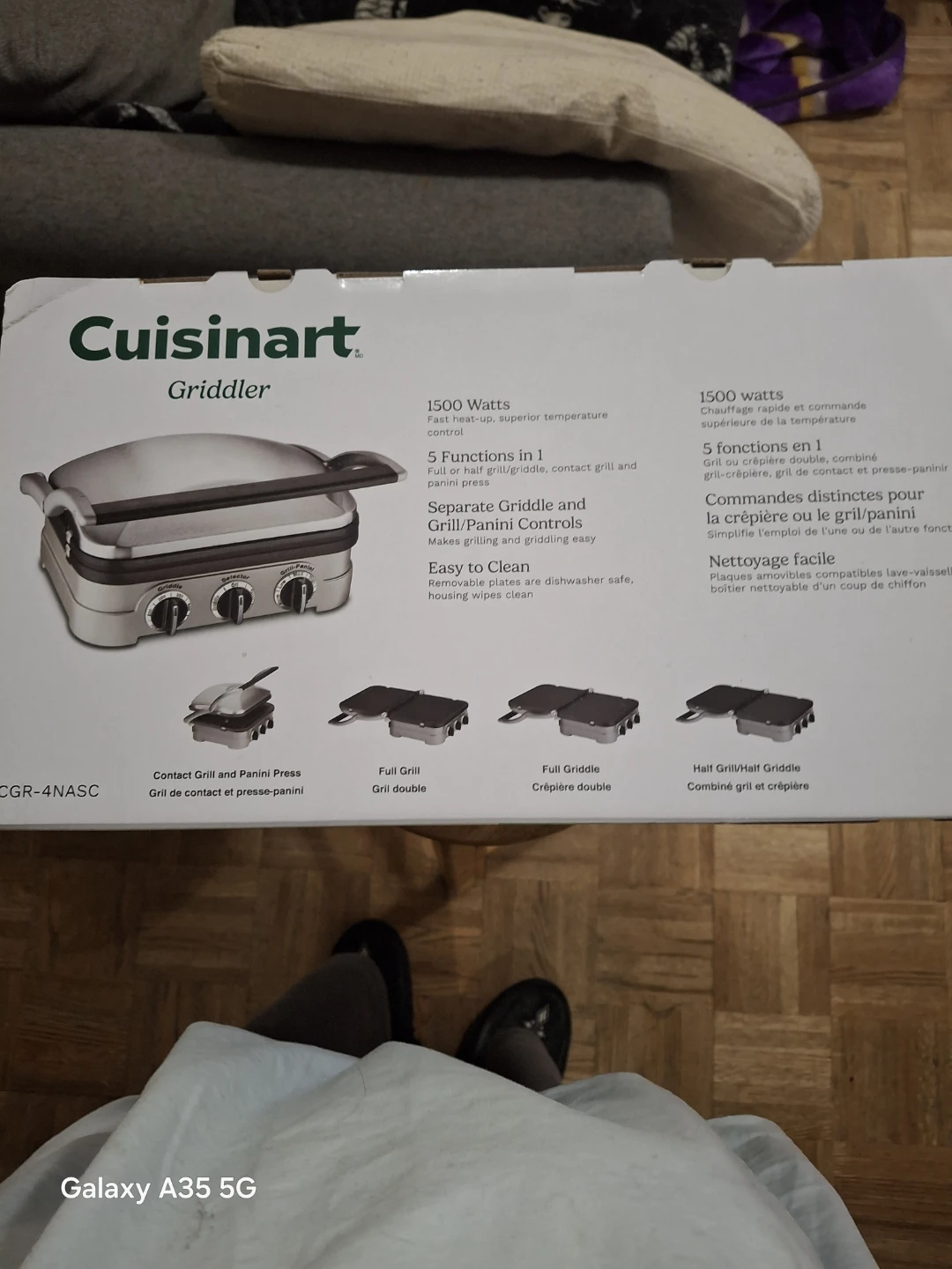 Cuisinart Griddler 5-in-1 Grill and Panini Press