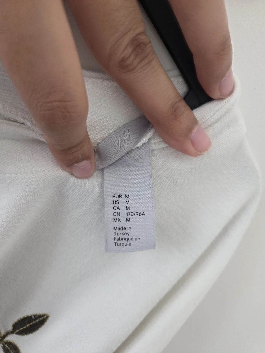 H&M White Embroidered Shirt - photo 2