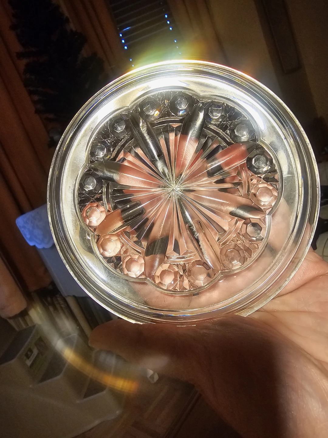 Glass Coaster with Flower Design - photo 2