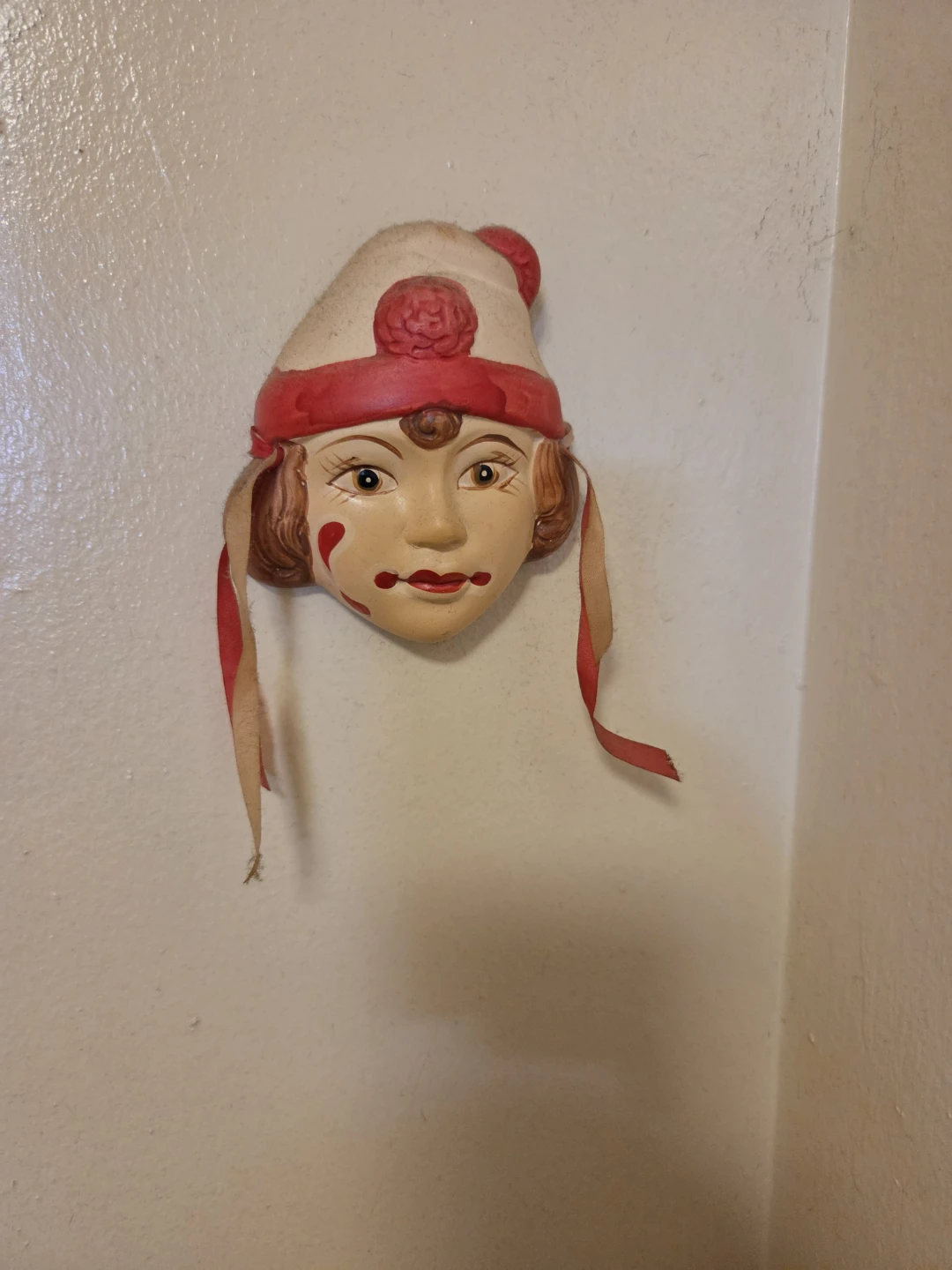 Vintage Clown Wall Mask