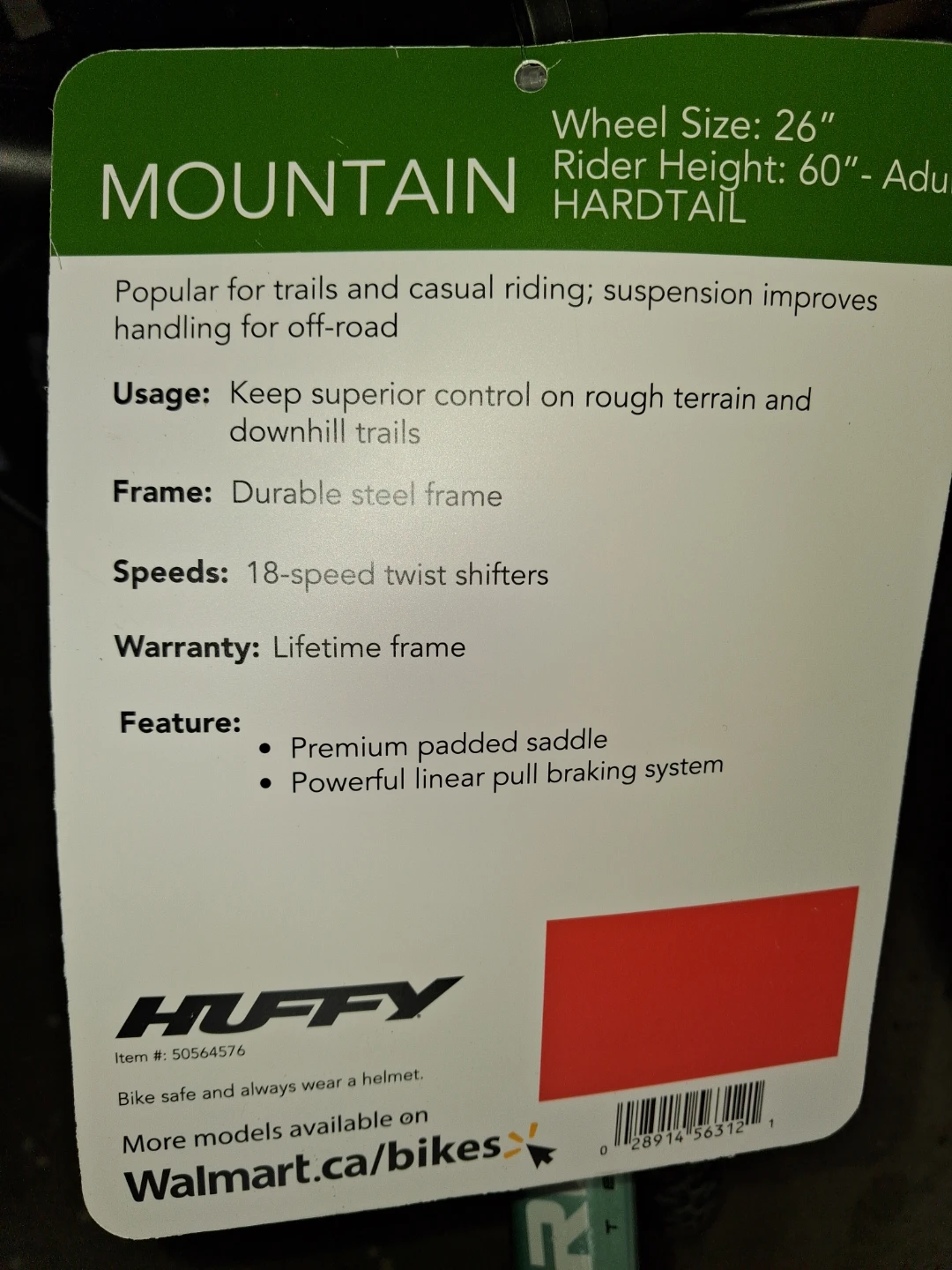 NEW Huffy Mountain Hardtail Bike - photo 3