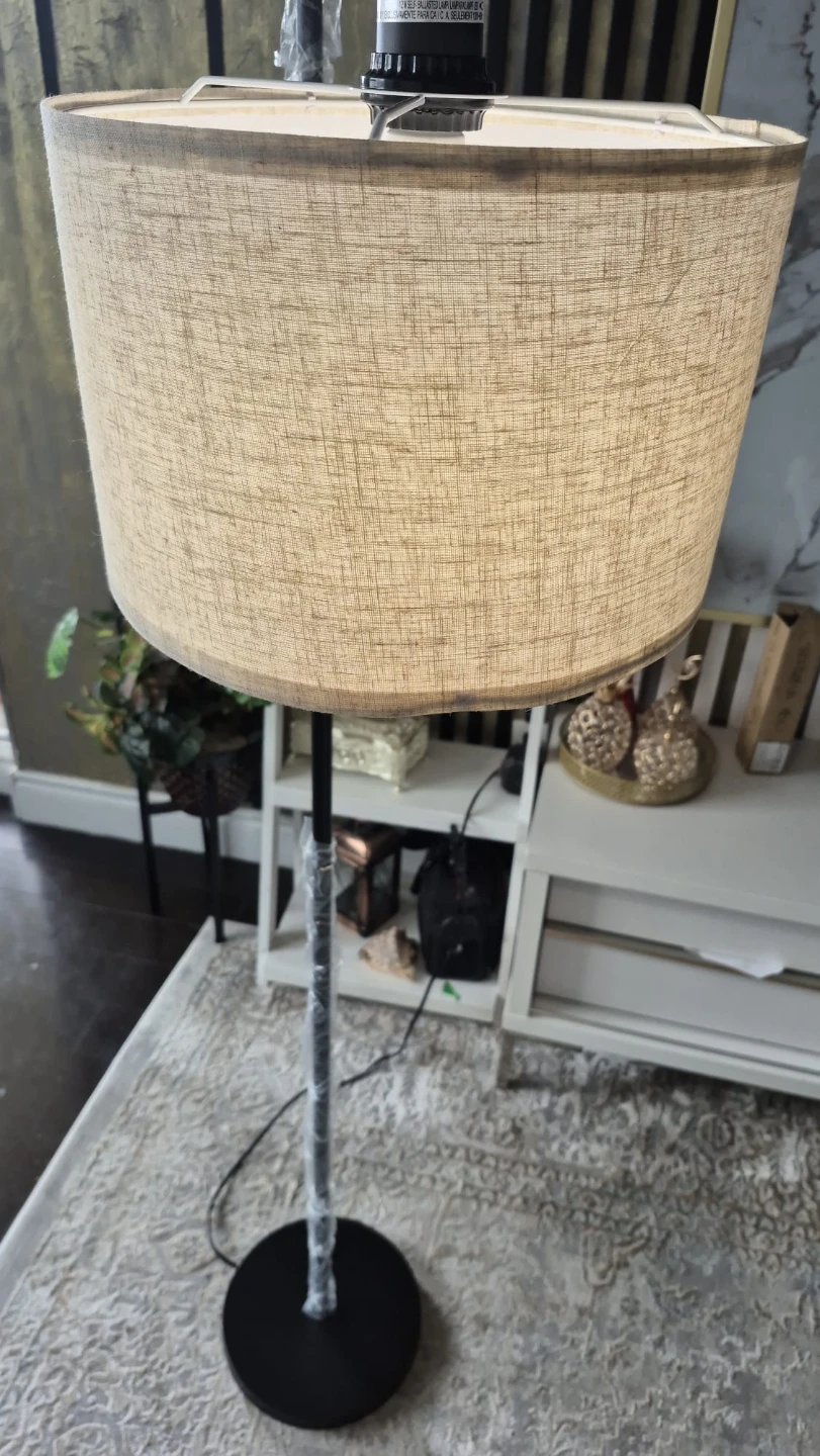 Modern Floor Lamp with Fabric Shade - photo 4