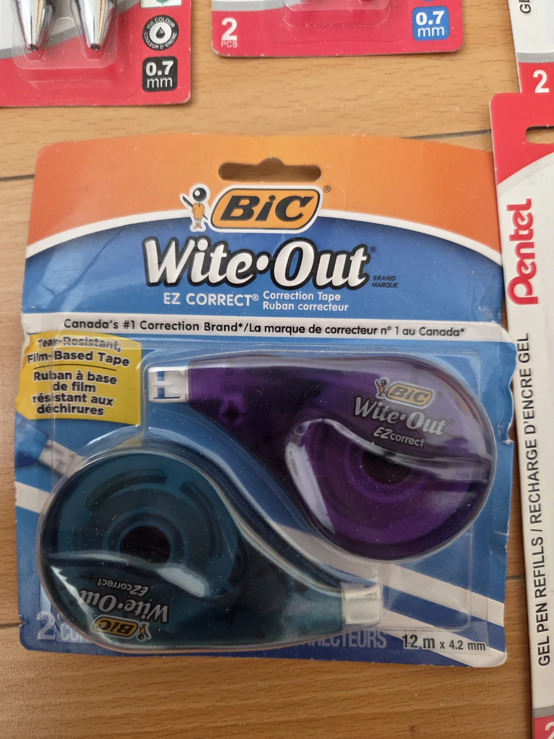 Pentel Gel Pens (Black & Blue) - 0.7mm and wite outs - photo 5
