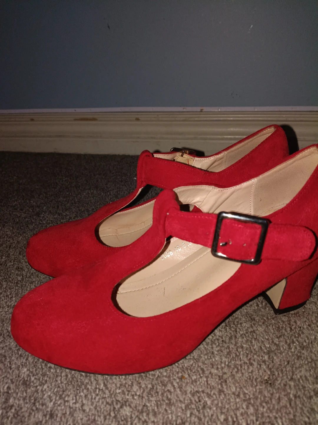 Red Mary Jane Heels Size 9.5