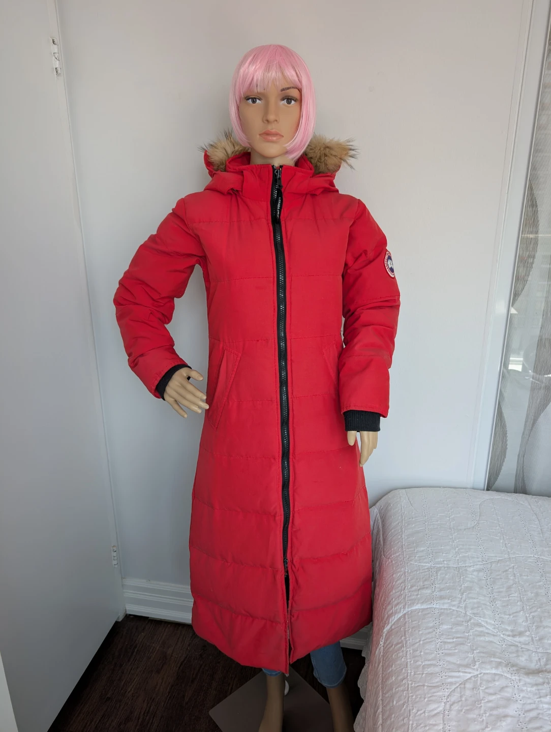 Women's Canada Goose Mystique Parka - Red