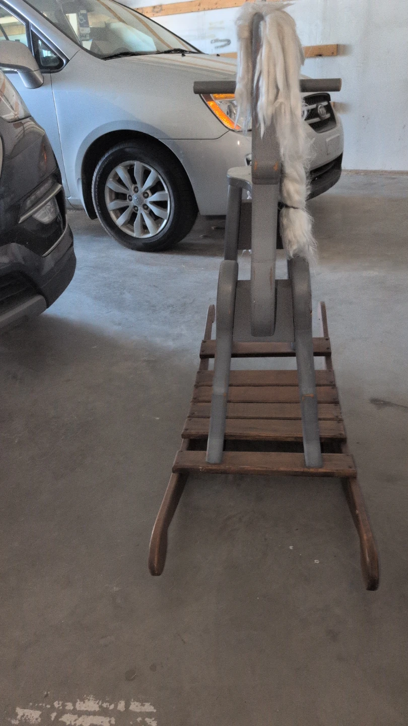 Antique Wooden Rocking Horse - photo 2