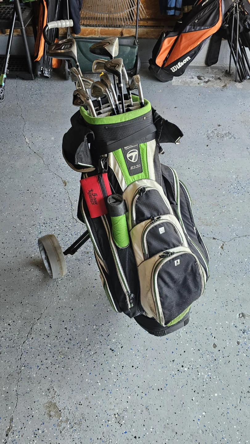 TaylorMade Golf Bag and Clubs Set and cart - photo 2
