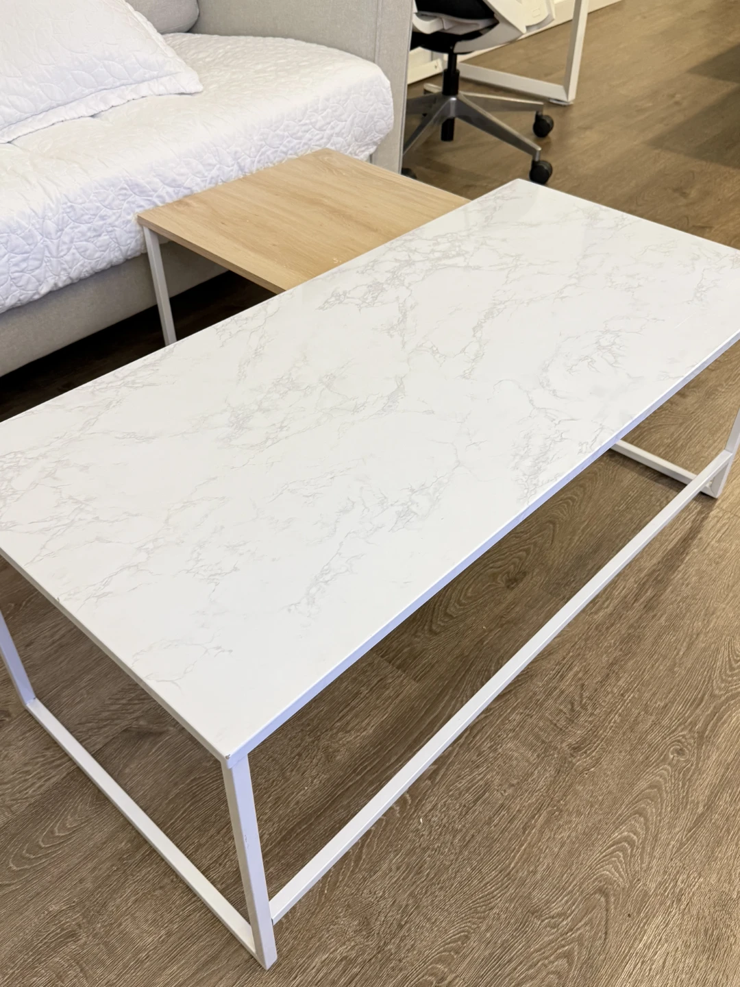 Nesting Coffee Tables - White Marble Top - photo 3
