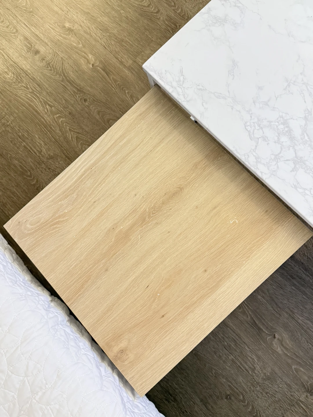 Nesting Coffee Tables - White Marble Top - photo 4