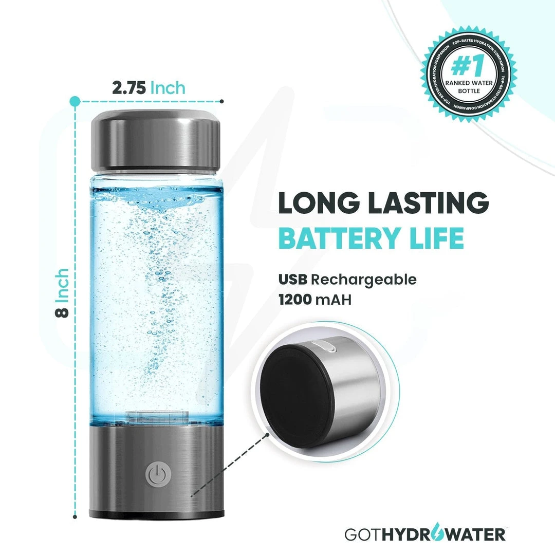 GOTHYDRWATER Hydrogen Water Bottle