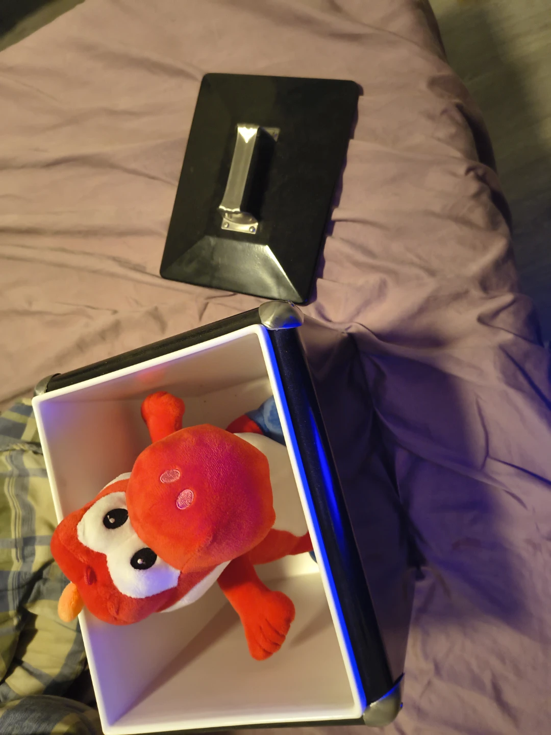 Red and White Cooler Box with Plush Toy - photo 2