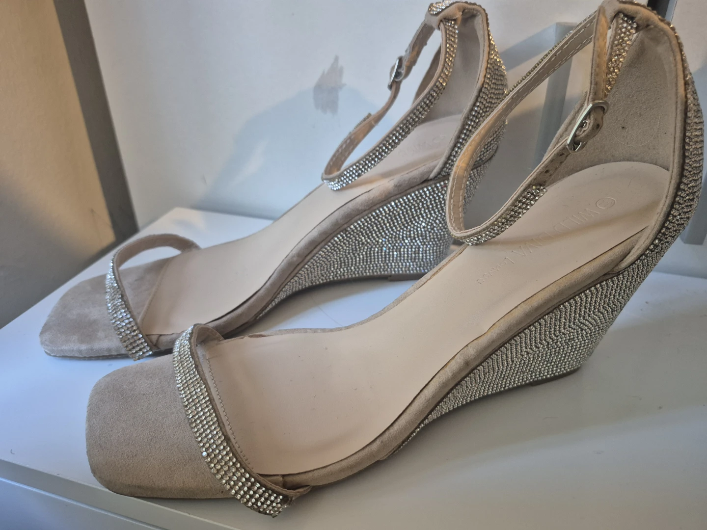 Size 11--Wild Diva Lounge Wedge Sandals