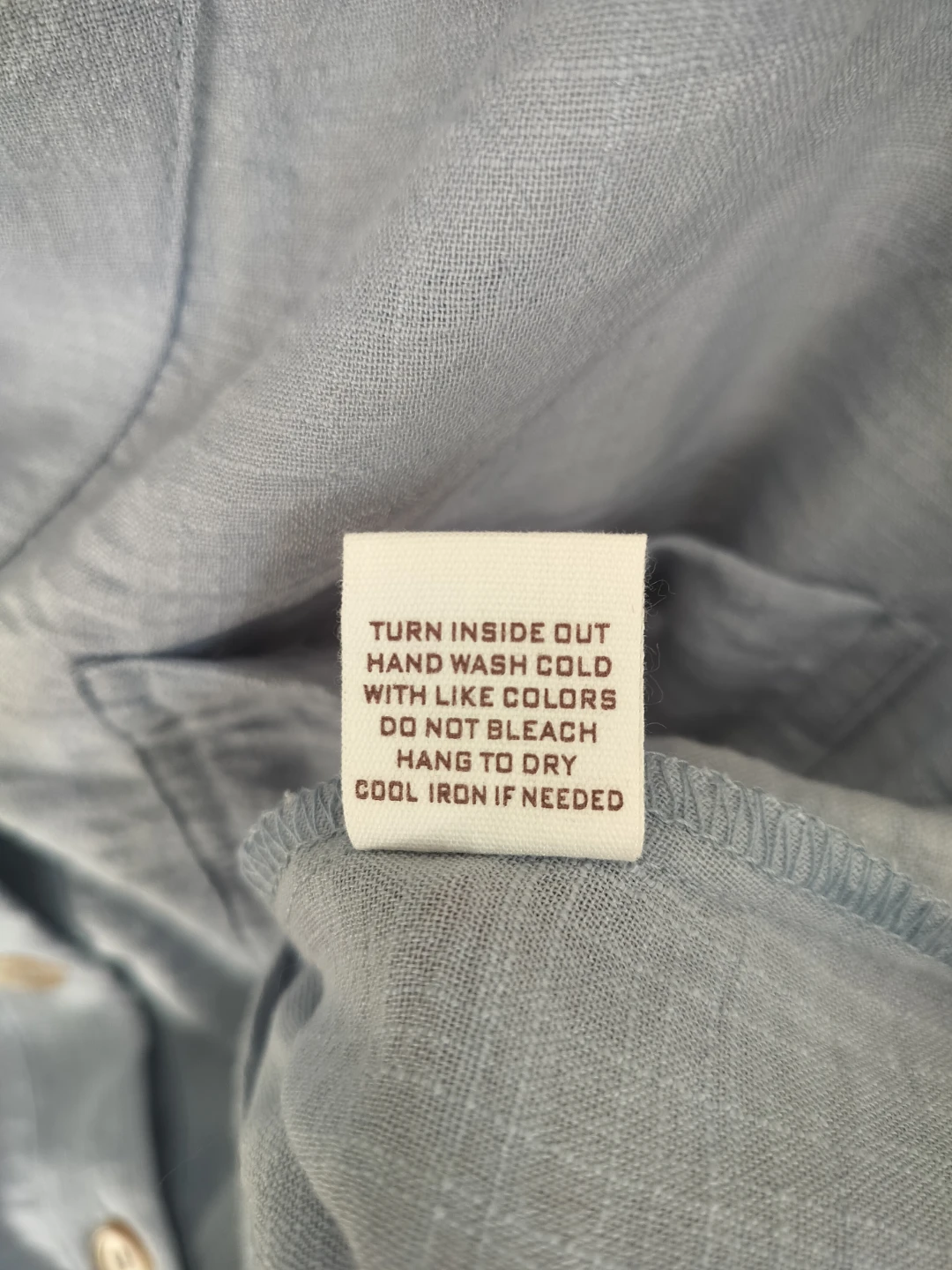 NEW" Light Blue Button-Up Shirt. Size S - photo 4