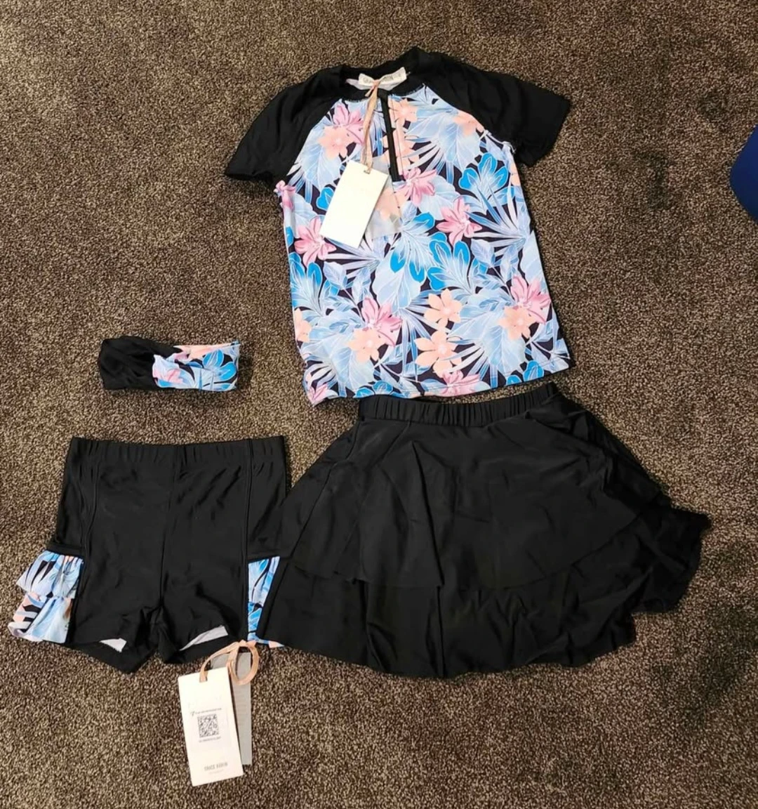 GRACE KARIN Girls Swimsuit 3-Piece Rashguard Set - photo 2