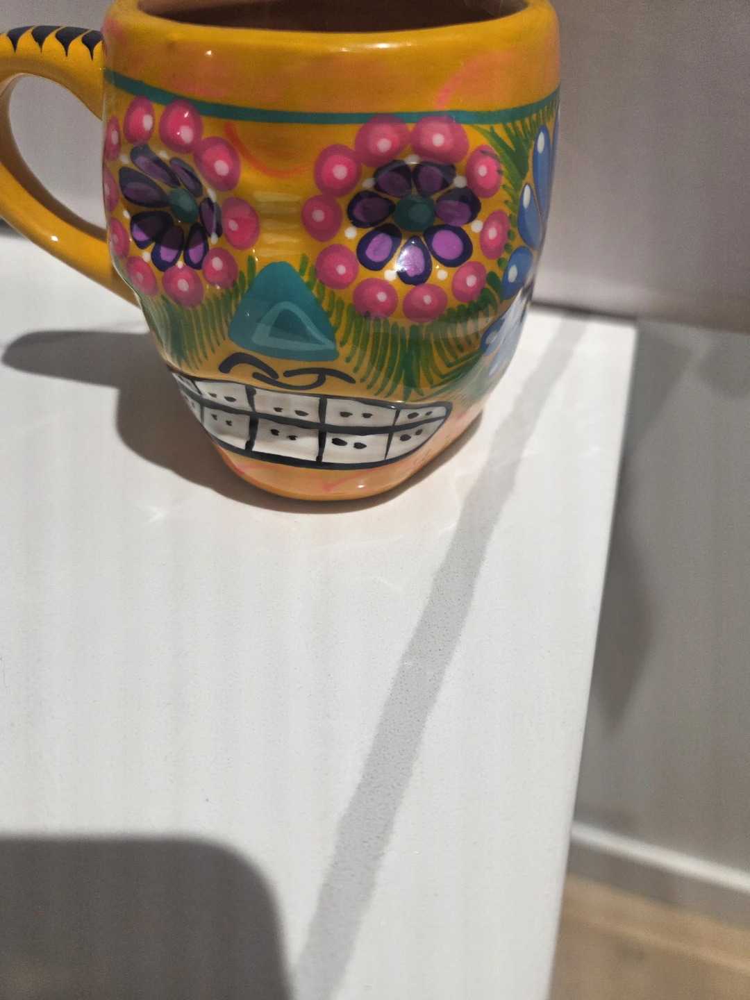 Hand-Painted Sugar Skull Mug