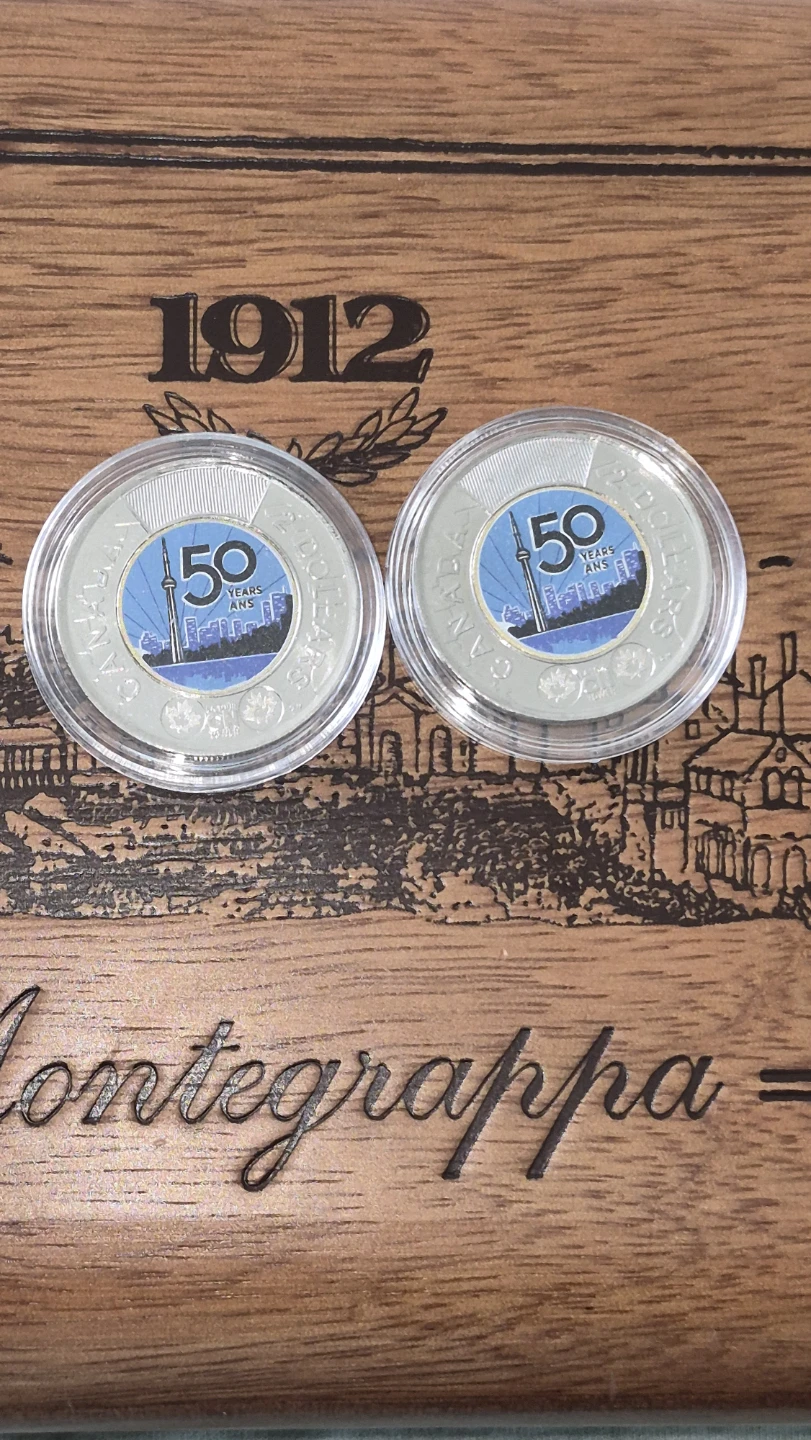 2020 Canada 50 Years CN Tower Toonie Coins