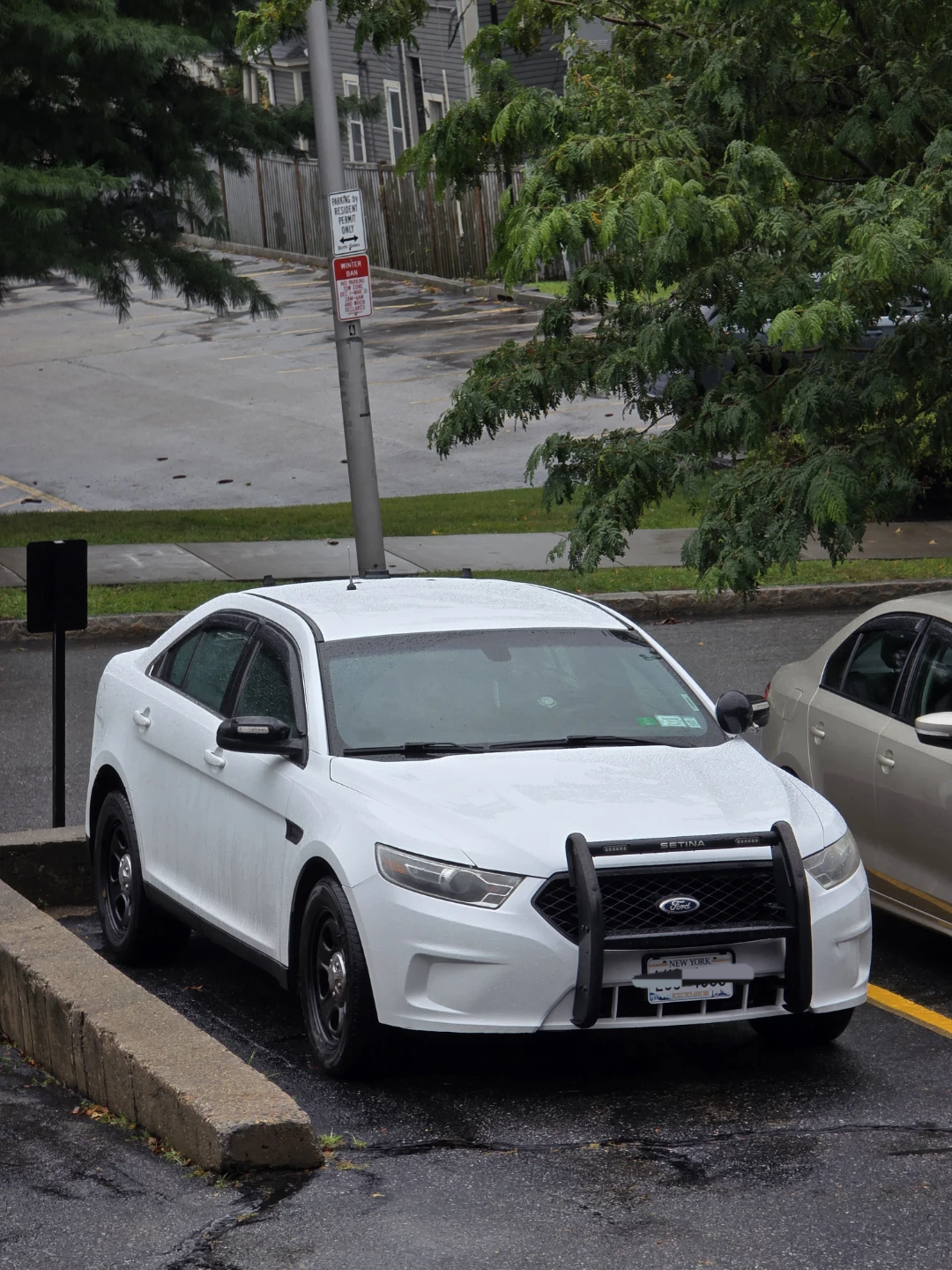 White 2015 Ford Sedan Police Interceptor