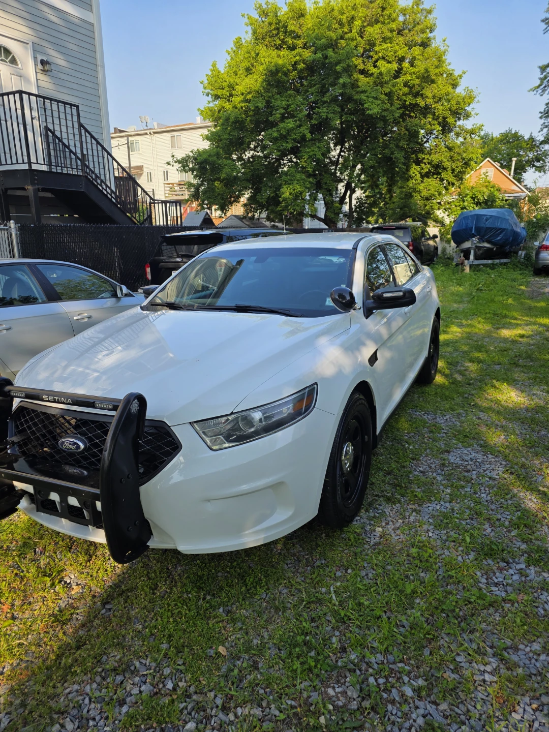 White 2015 Ford Sedan Police Interceptor - photo 4