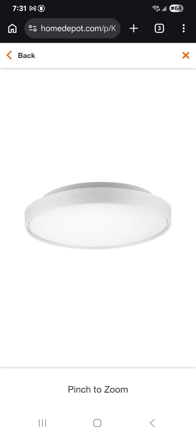Kuzco KUZCOK30X1W-240 Flush Mount Ceiling Light
