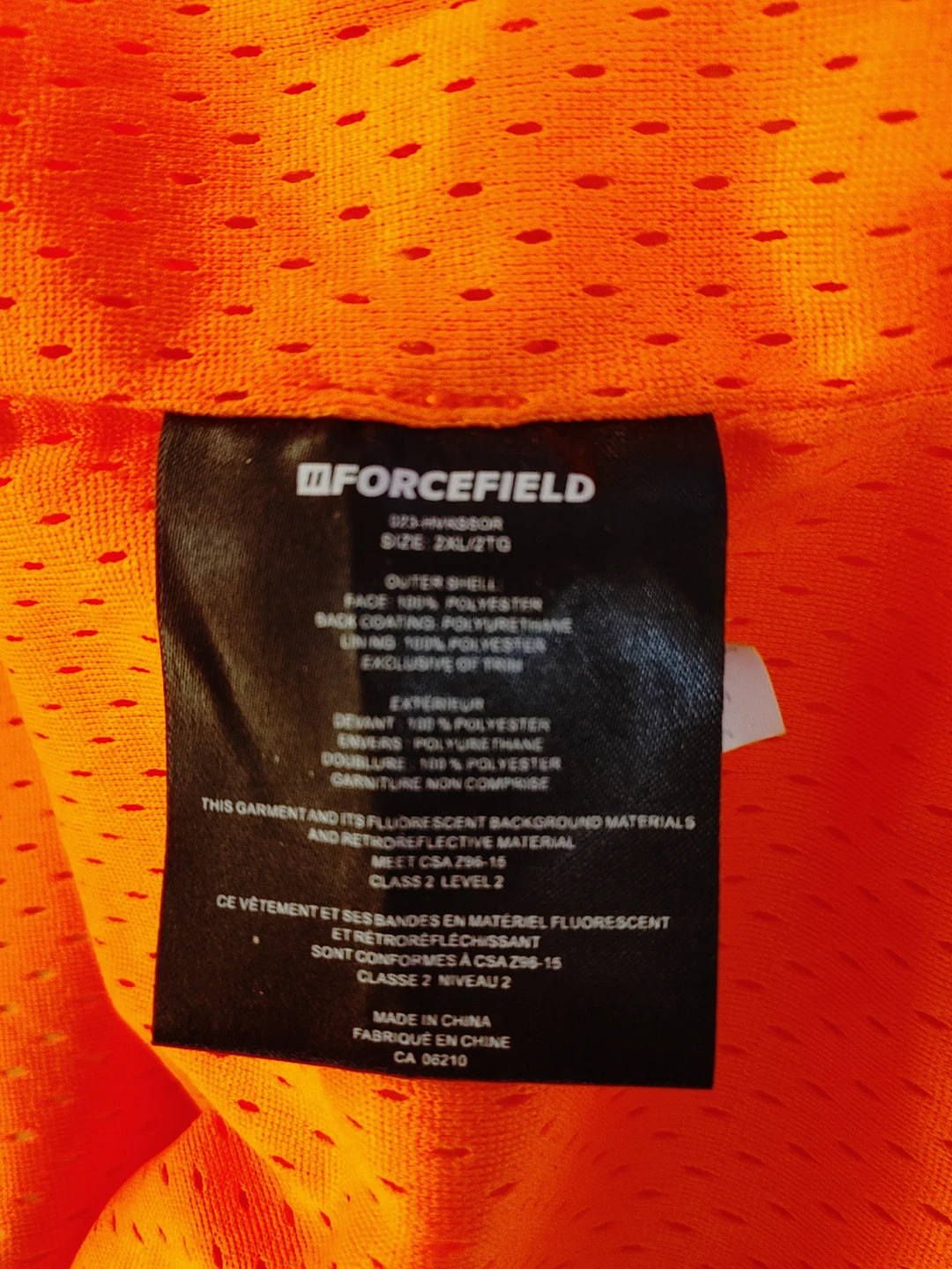 Forcefield High Visibility Rain Suit - 2XL - photo 3