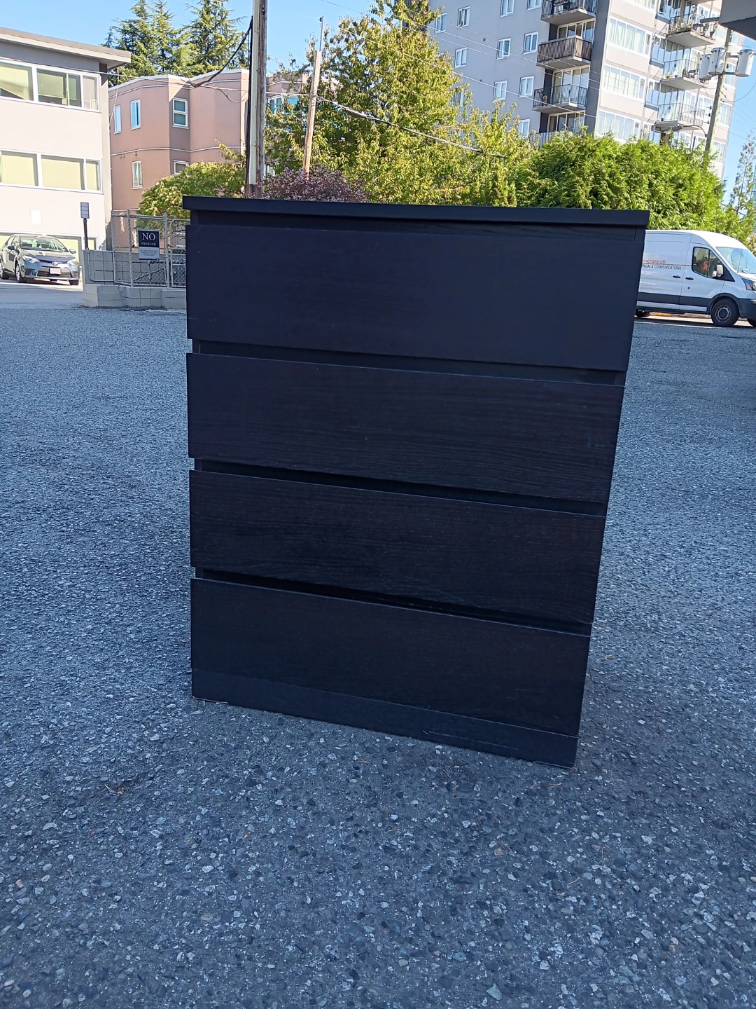 Black 4-Drawer Dresser - photo 2