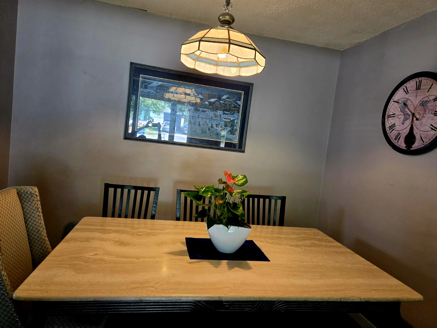 Travertine Dining Table - photo 2