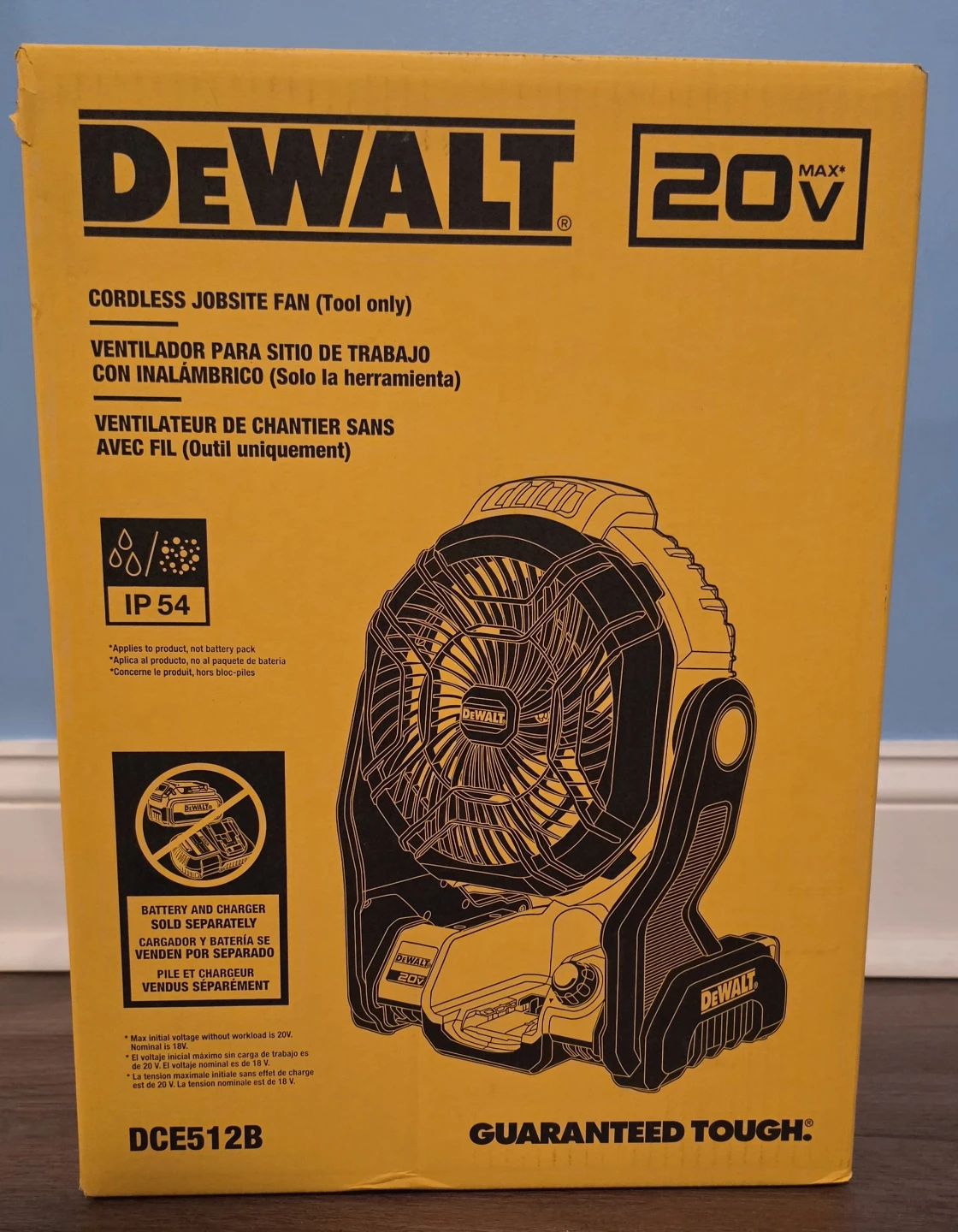 DEWALT 20V MAX Cordless Jobsite Fan (Tool Only)