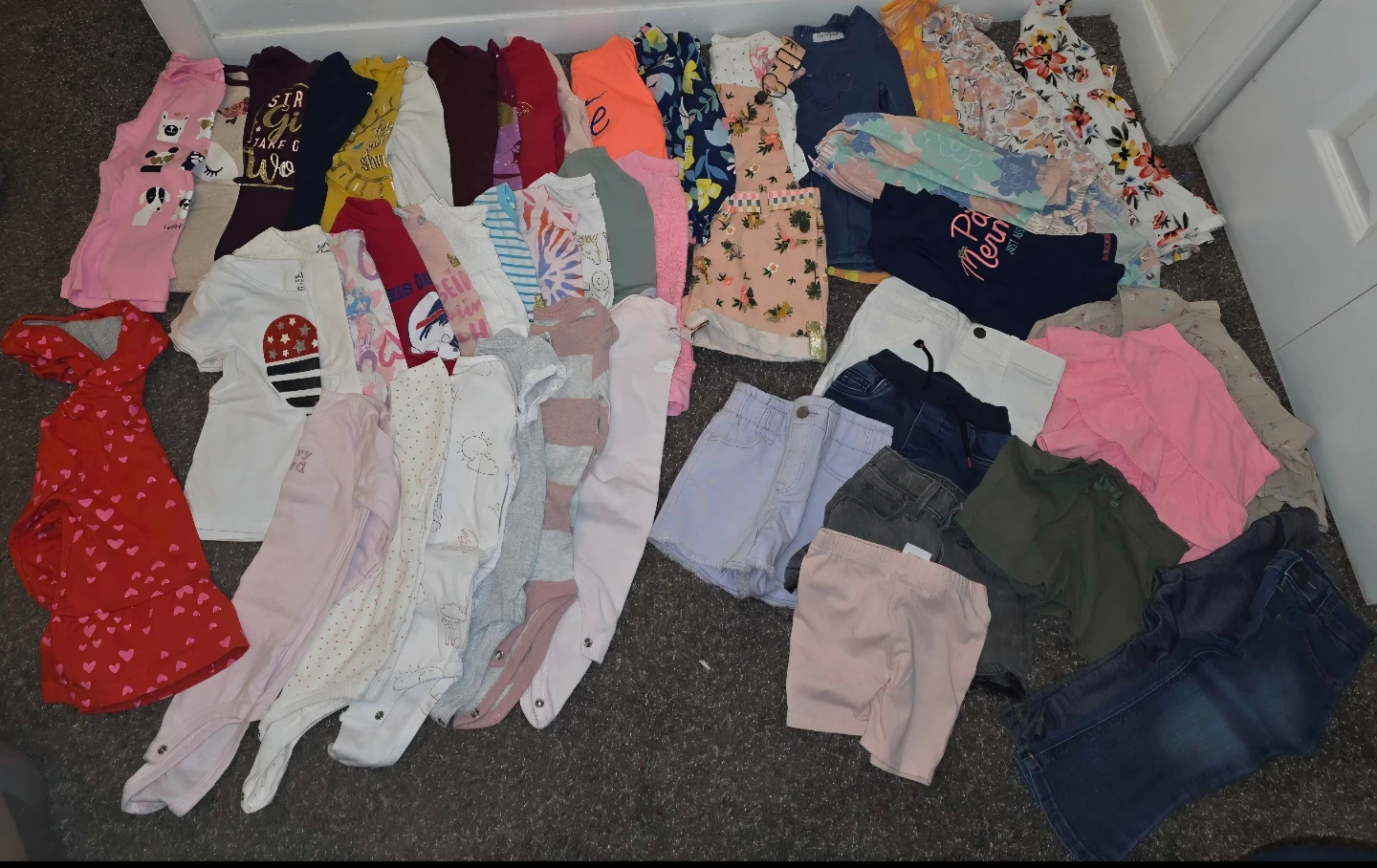 51 piece 24mth - 2T girls clothes bundle