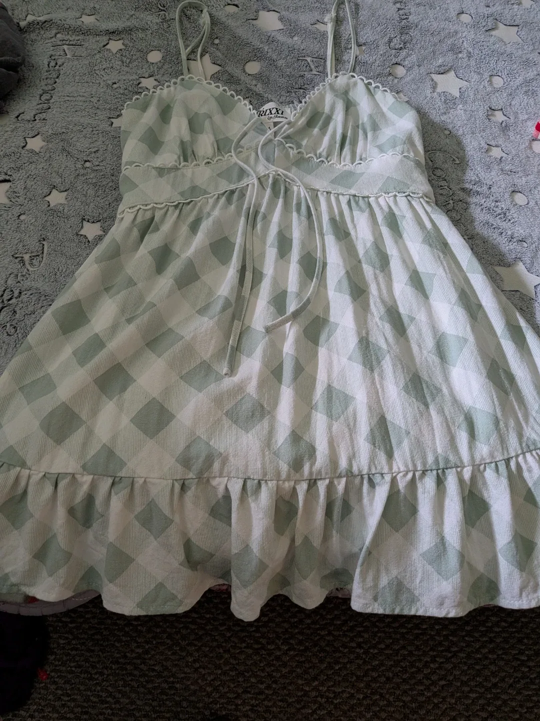 Trixxi Los Angeles Gingham Mini Dress CASH ONLY AS IS - photo 3