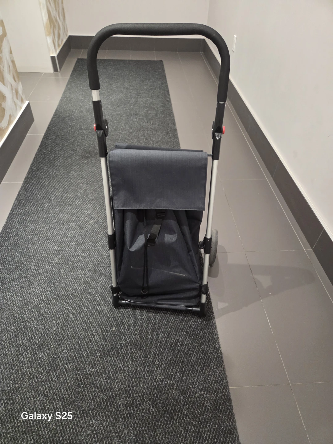Black Shopping Trolley with Wheels - photo 2