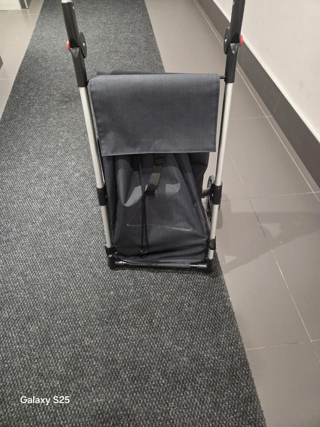 Black Shopping Trolley with Wheels - photo 3