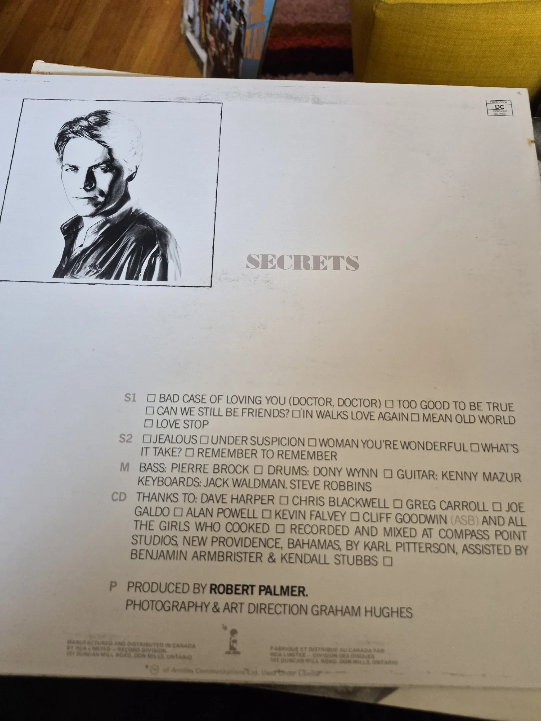 2 Robert Palmer  Vinyl LP Records - photo 3