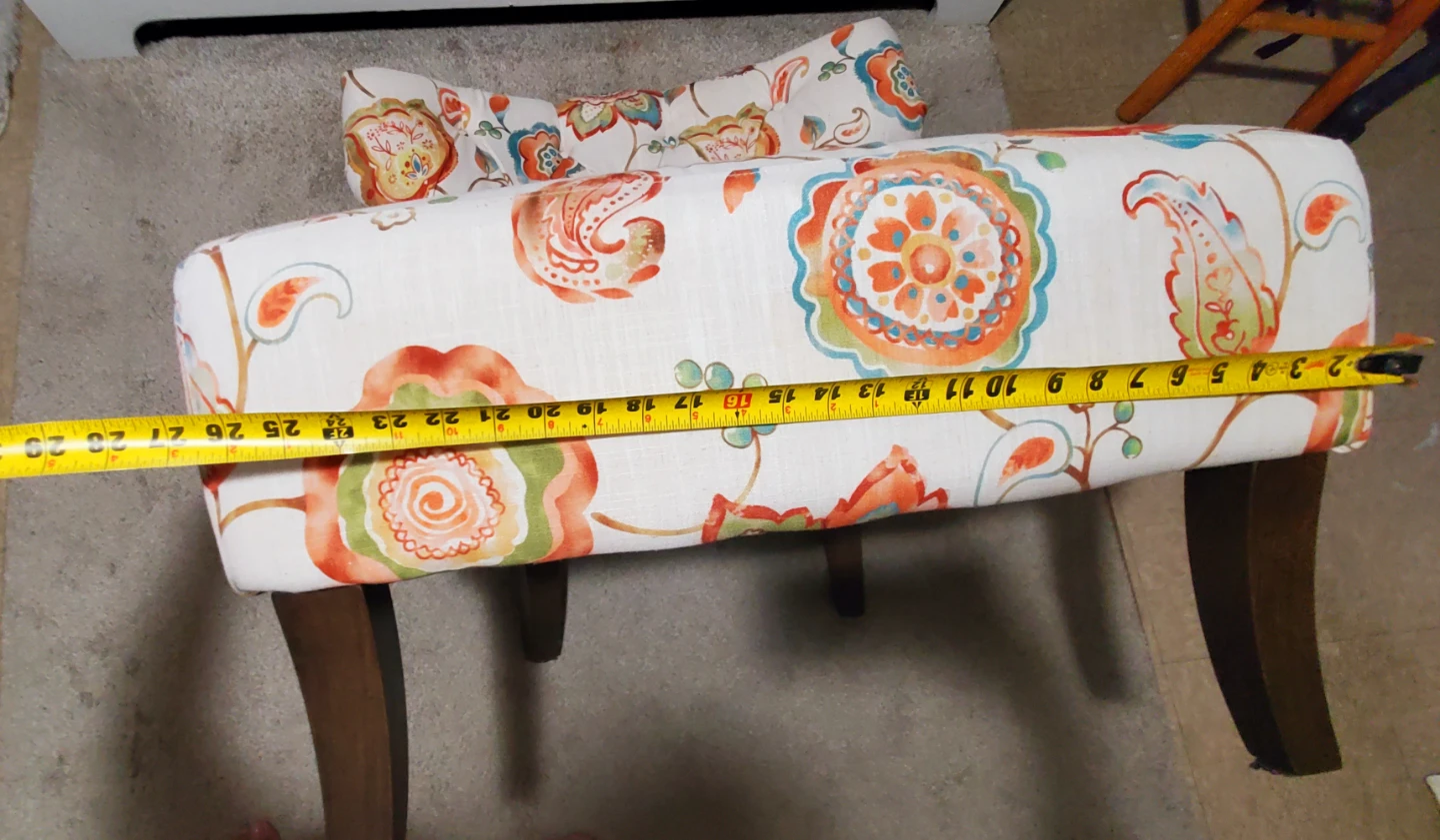 Accent Armchair with Floral Pattern - photo 2