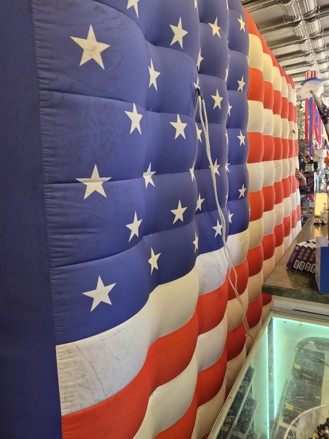 Huge Inflatable American Flag  13ft x 8ft tall. Commercial grade - photo 3
