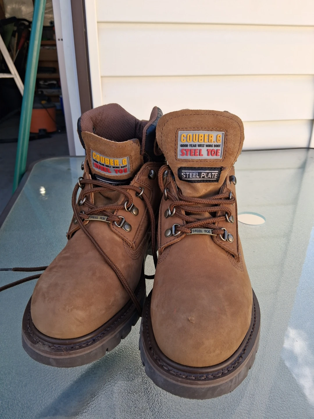 Couber.G Steel Toe Work Boots size 8.5