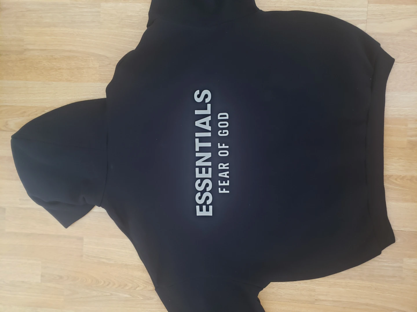 Fear of God Essentials Black Hoodie - photo 5