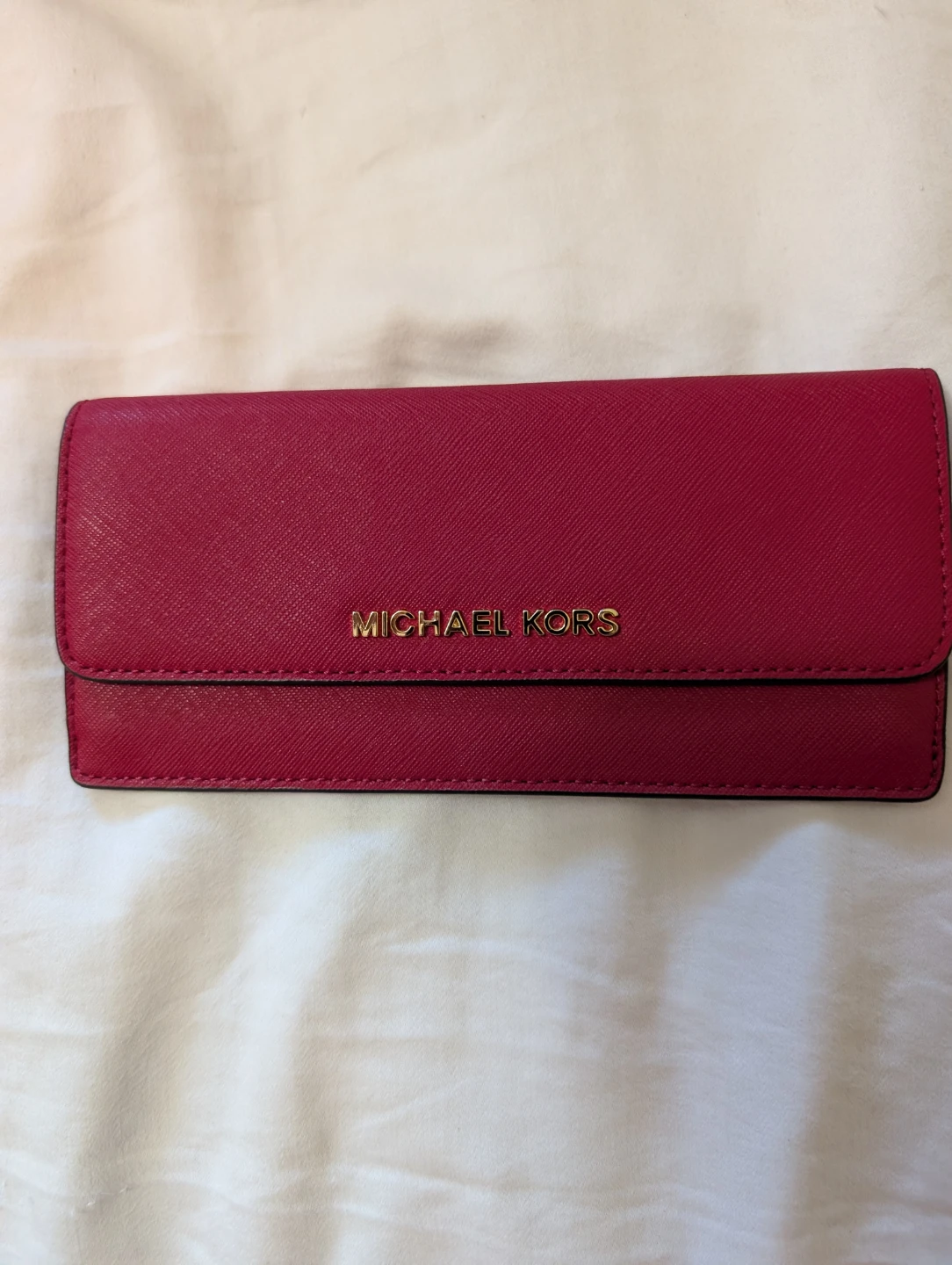 Michael Kors Red Leather Wallet