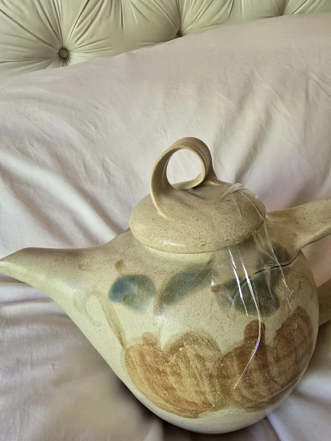 Vintage Flo Greig Artist Signed Large Teapot Pattison Apple 🍎 - photo 5