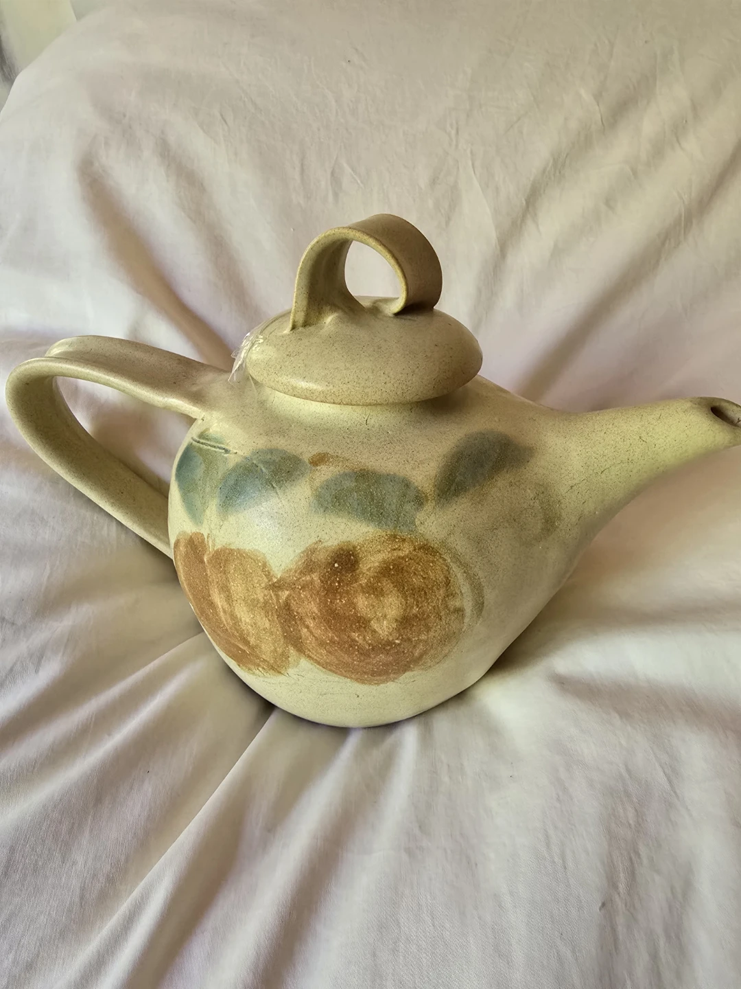 Vintage Flo Greig Artist Signed Large Teapot Pattison Apple 🍎