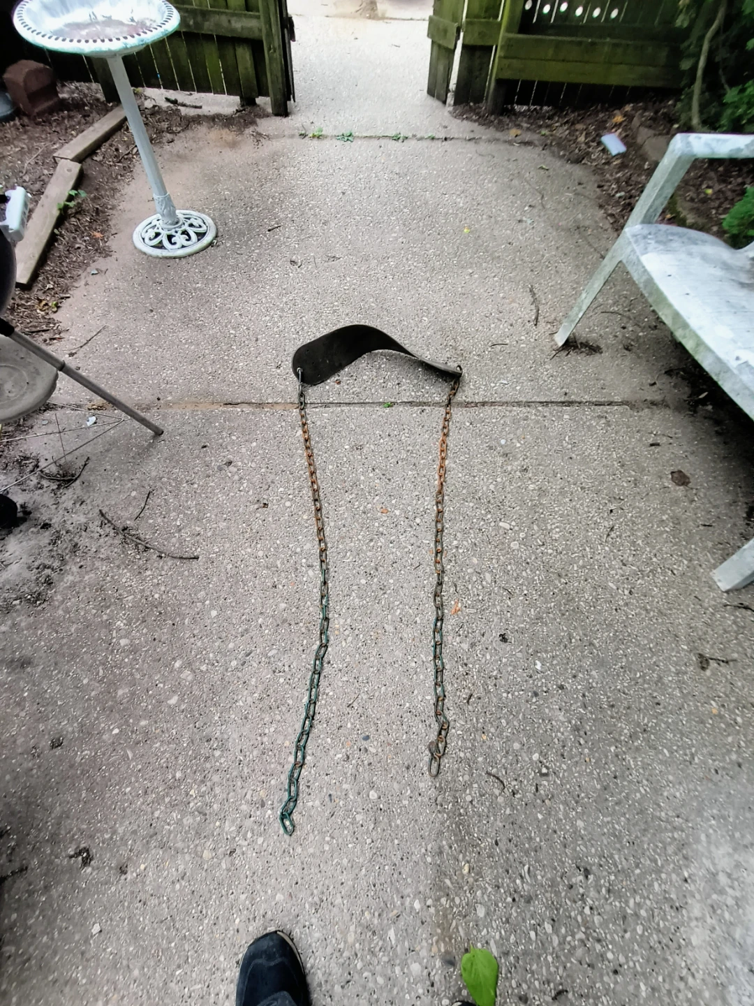 Old Vintage Swing Seat with Chains - photo 3