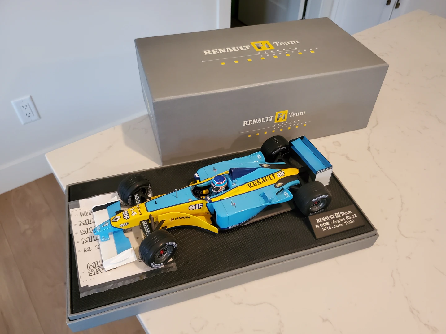 F1 car in box