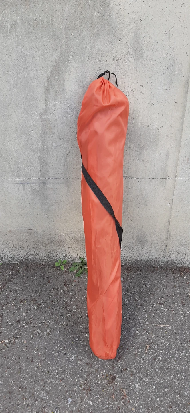 Orange and Grey Beach Umbrella with Carrying Bag - photo 2