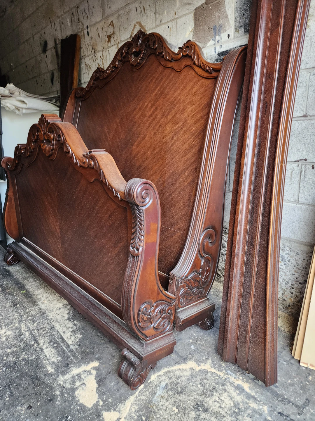 Queen heavy solid wood