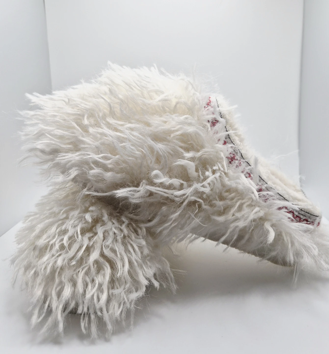 🥿🥿 White Shaggy Boot Toppers Size 7 - photo 2