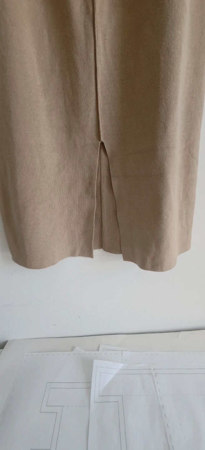 FRiFUL Knit Midi Skirt - Beige - Size S - photo 3
