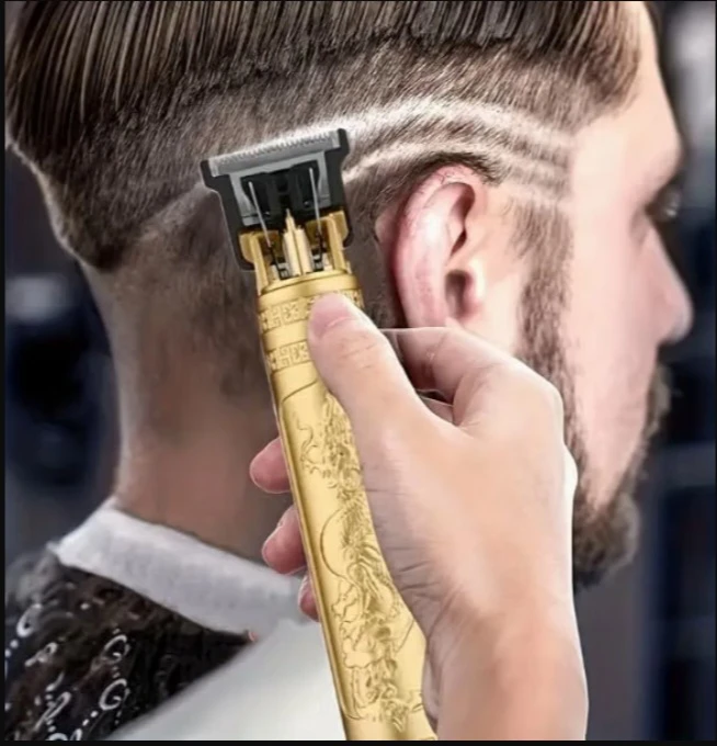 Vintage T9 Professional Hair Clipper Trimmer - Gold - photo 2