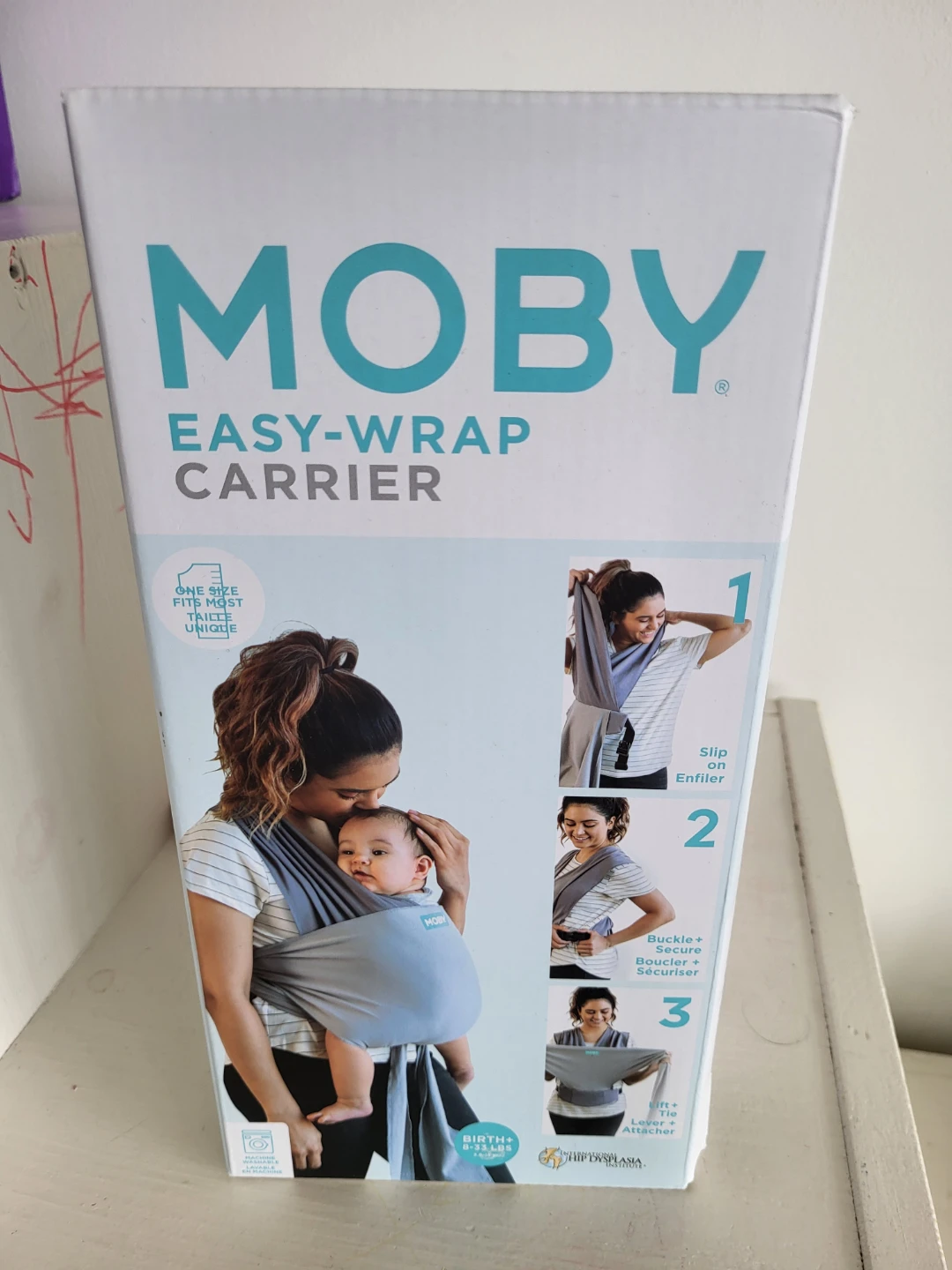 Moby Easy-Wrap Carrier - Smoked Pearl